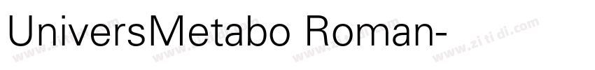 UniversMetabo Roman字体转换